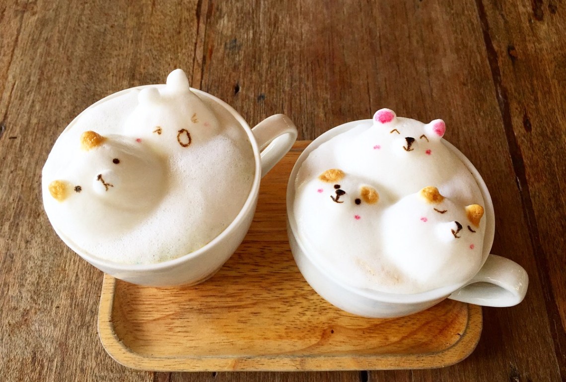 latte art cafe bangkok